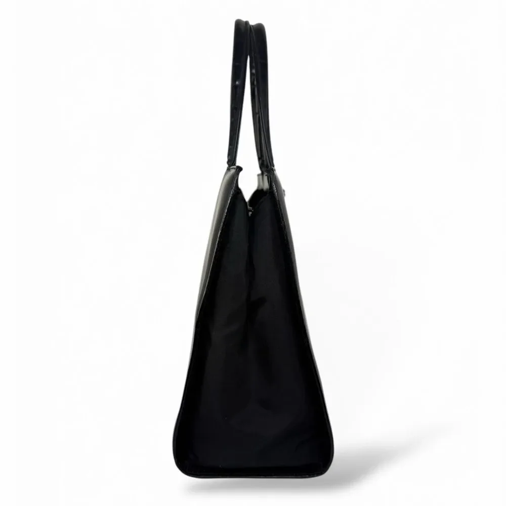 Christian DIOR Black Leather Lady D Tote